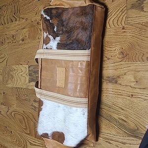 Canoe Cowhide duffel weekender bag